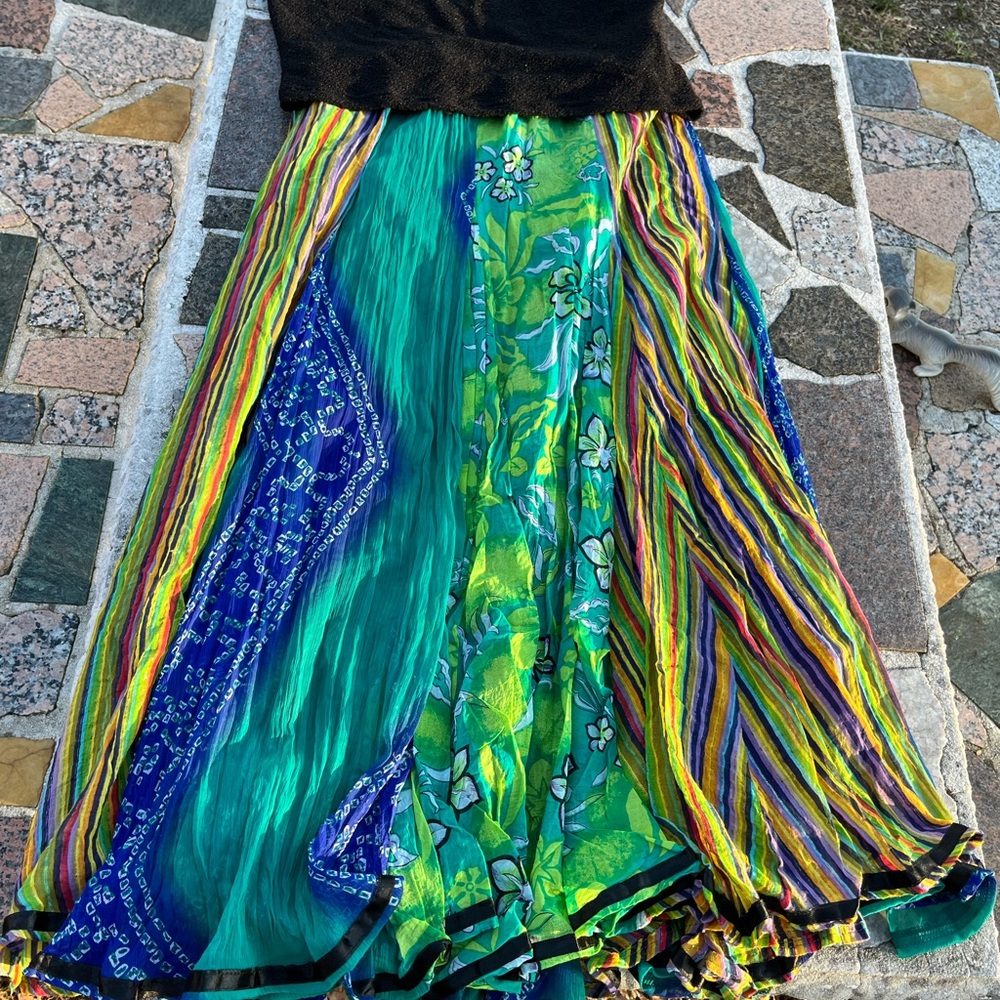 Colorful Women's Skirt + Tank Bundle